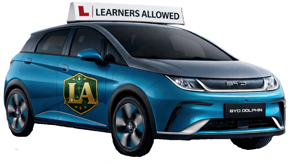 BYD Dolphin electric hatchback used for driving lessons